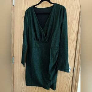 Shein Shimmery Green Dress XL
